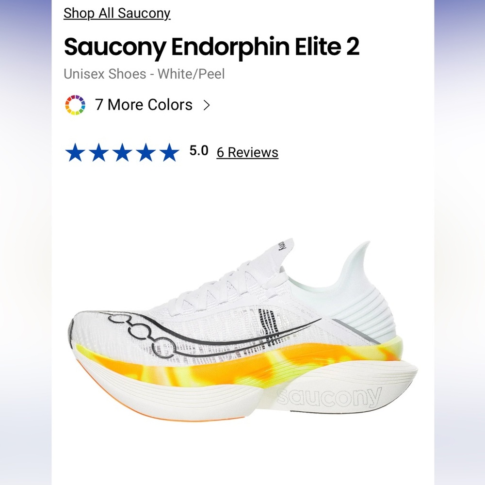 Saucony endorphin elite 2